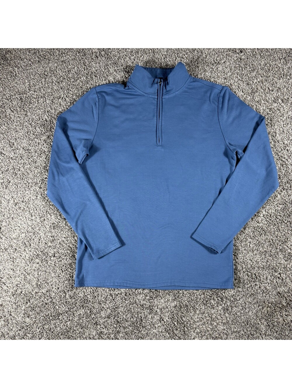 Weatherproof Vintage Men's  Blue 1/4 Zip Long Sleeve
